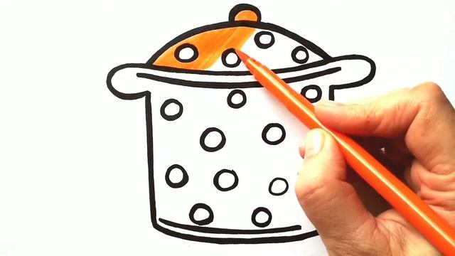 Как нарисовать КАСТРЮЛЮ / Мультик раскраска КАСТРЮЛЯ / Нарисуй Ка смотреть онлайн