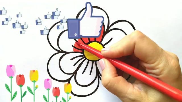 ЦВЕТОК / мультик раскраска для детей / Нарисуй Ка смотреть онлайн