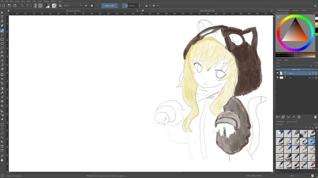 ♀️СОНЯ РИСУЕТ✍ Рисунок Аниме Девочка Котенок ♀️ SOFIA Draws ✍ a Drawing of Anime Cat Girl смотреть онлайн