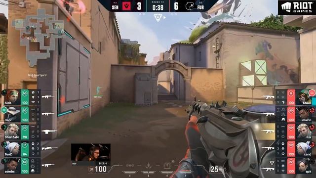 SEN vs FUR Map #1 @ Valorant Champions 2021 смотреть онлайн