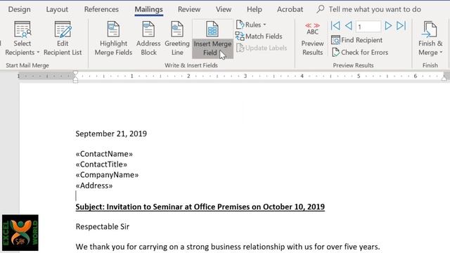 Send LETTER or EMAIL to multiple PEOPLE in ONE CLICK using MAIL MERGE | SALEEM смотреть онлайн