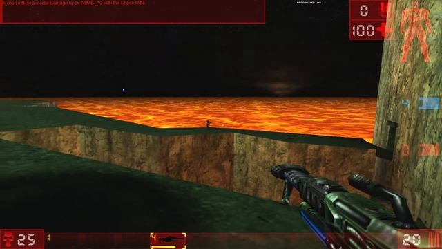Unreal Tournament GOTY Instagib on The Lava Giant 1440p maxed graphics смотреть онлайн