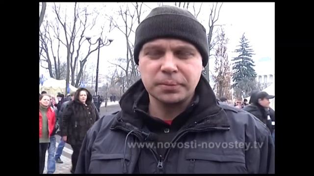 Украина.Киев. Комендант антимайдана о событиях в Мариинском парке.