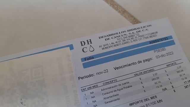 Квитанция за воду в Мексике смотреть онлайн