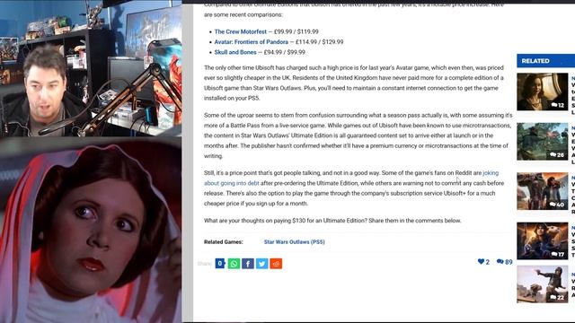 STARWARS Outlaws Overpriced MELTED Face | Ubisoft Thinks Gamers Are Cash Cows