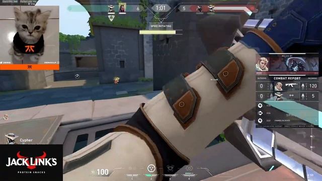 FNATIC DERKE MAIN JETT GAMEPLAY ON BREEZE! [ VALORANT PRO REPLAYS ] смотреть онлайн