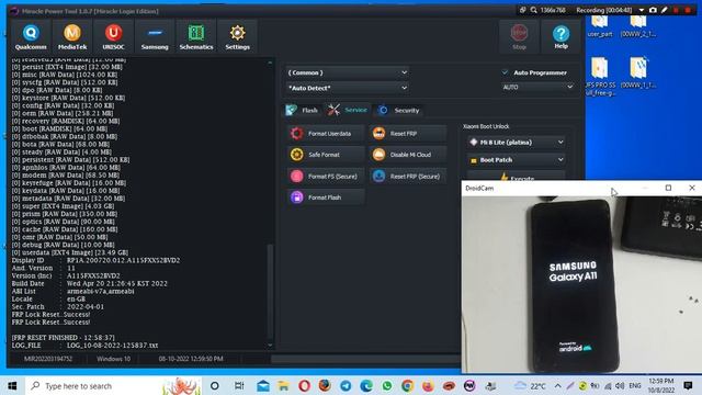 GALAXY A11 SM-A115F FACTORY RESET FRP BYPASS BY MIRACLE POWERTOOL смотреть онлайн