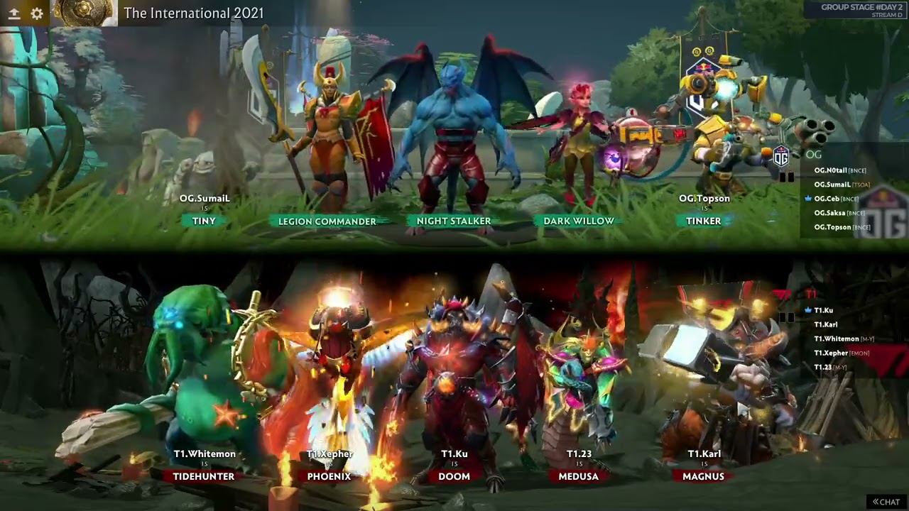 [EN] OG vs T1 - Dota 2 The International 2021 - Group Stage Day 2 смотреть онлайн