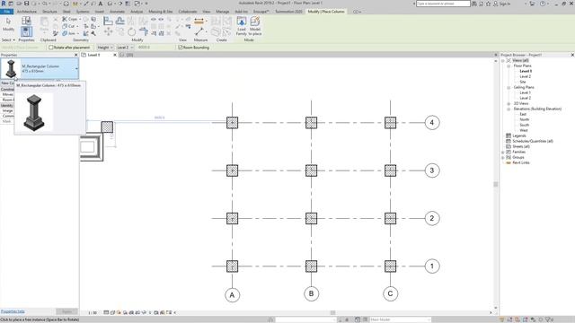 Structural vs Architectural columns : Revit tutorials for beginners смотреть онлайн