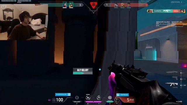 How many different color background does he have? | Valorant Streamer Spotlight: n4rrate смотреть онлайн