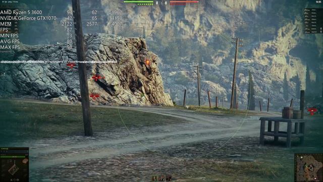 Ryzen 5 3600 + GTX1070 (World Of Tanks 2K)