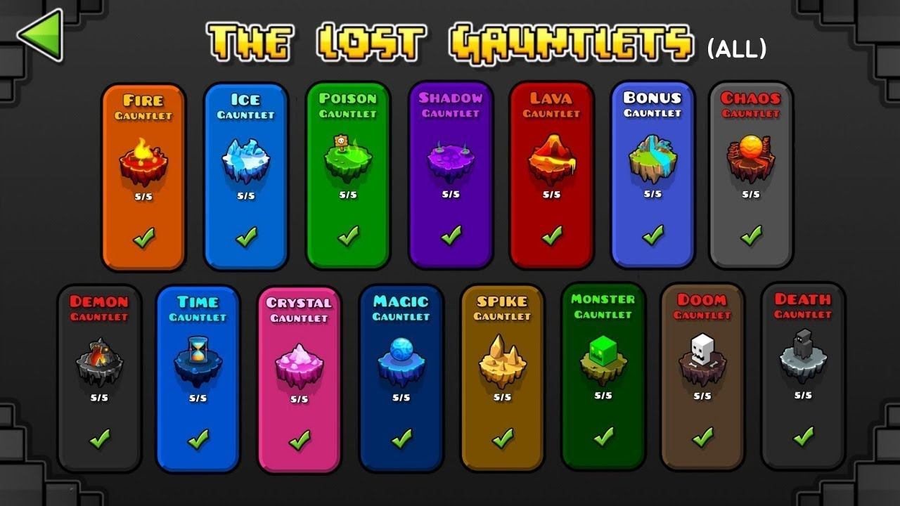 Geometry Dash | All Gauntlets Compilation - All Levels/(almost) All Coins [READ DESCRIPTION]