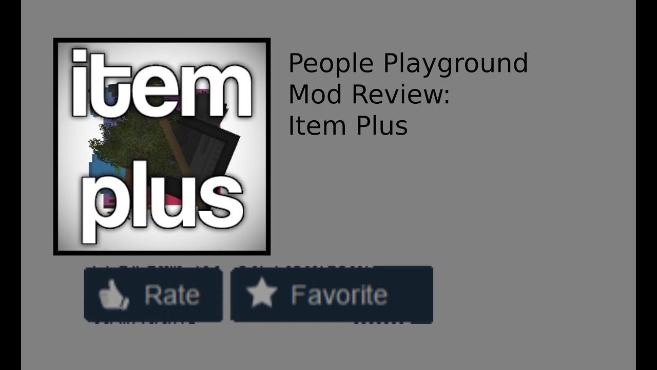 People Playground Mod Review: Item Plus