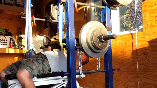 Swiss bar bench press 212.8 lb (96.5 kg) x 6 смотреть онлайн