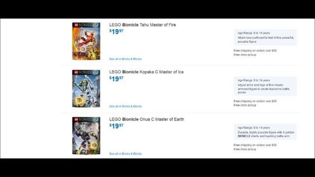 SOLD OUT- BIONICLE sets available on Walmart.com RIGHT NOW! смотреть онлайн
