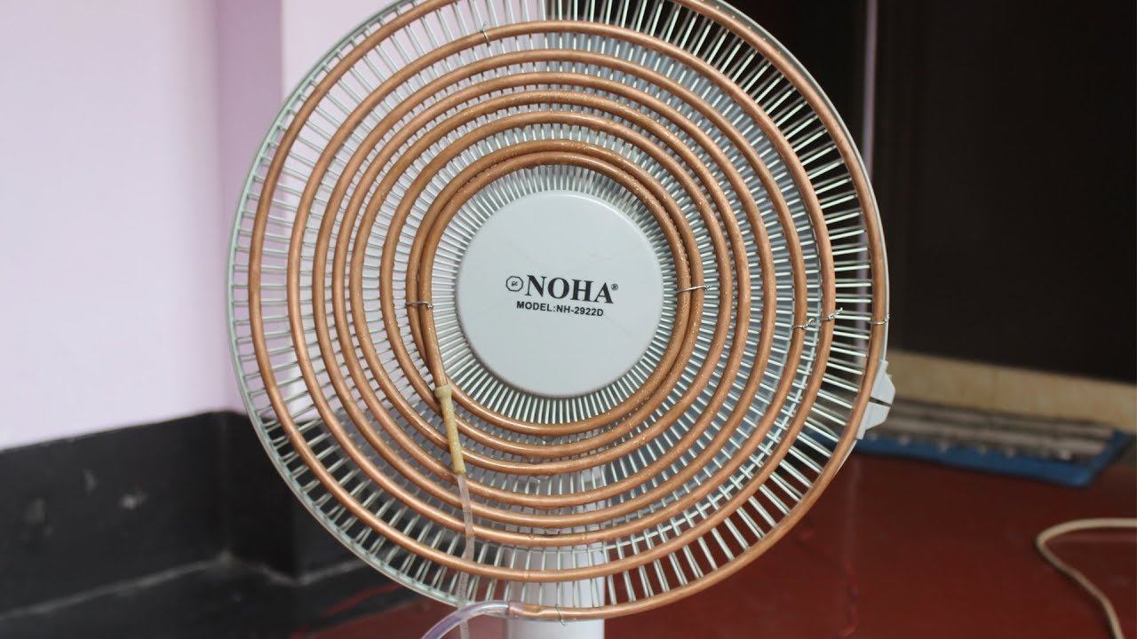 How to Make a Fan into an air conditioner Homemade Air Cooler смотреть онлайн