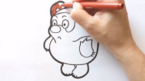 Как нарисовать ВИННИ ПУХА / раскраска для детей / Нарисуй Ка