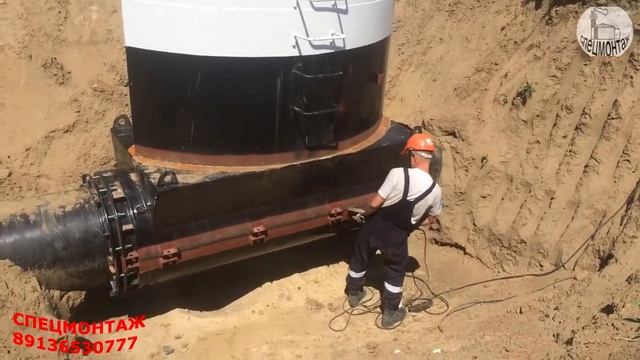 Монтаж колодца под отбор давления Транснефть трубопровод Омск Иркутск+