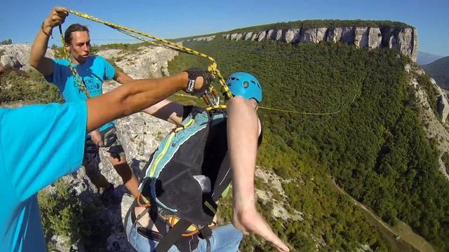Дима Змеиное ущелье Rope Jumping with Skyline X-Team in Crimea смотреть онлайн