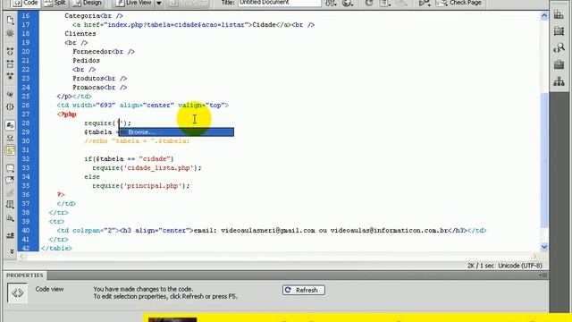aula 3023 php - mais camadas acao e manutencao.avi смотреть онлайн