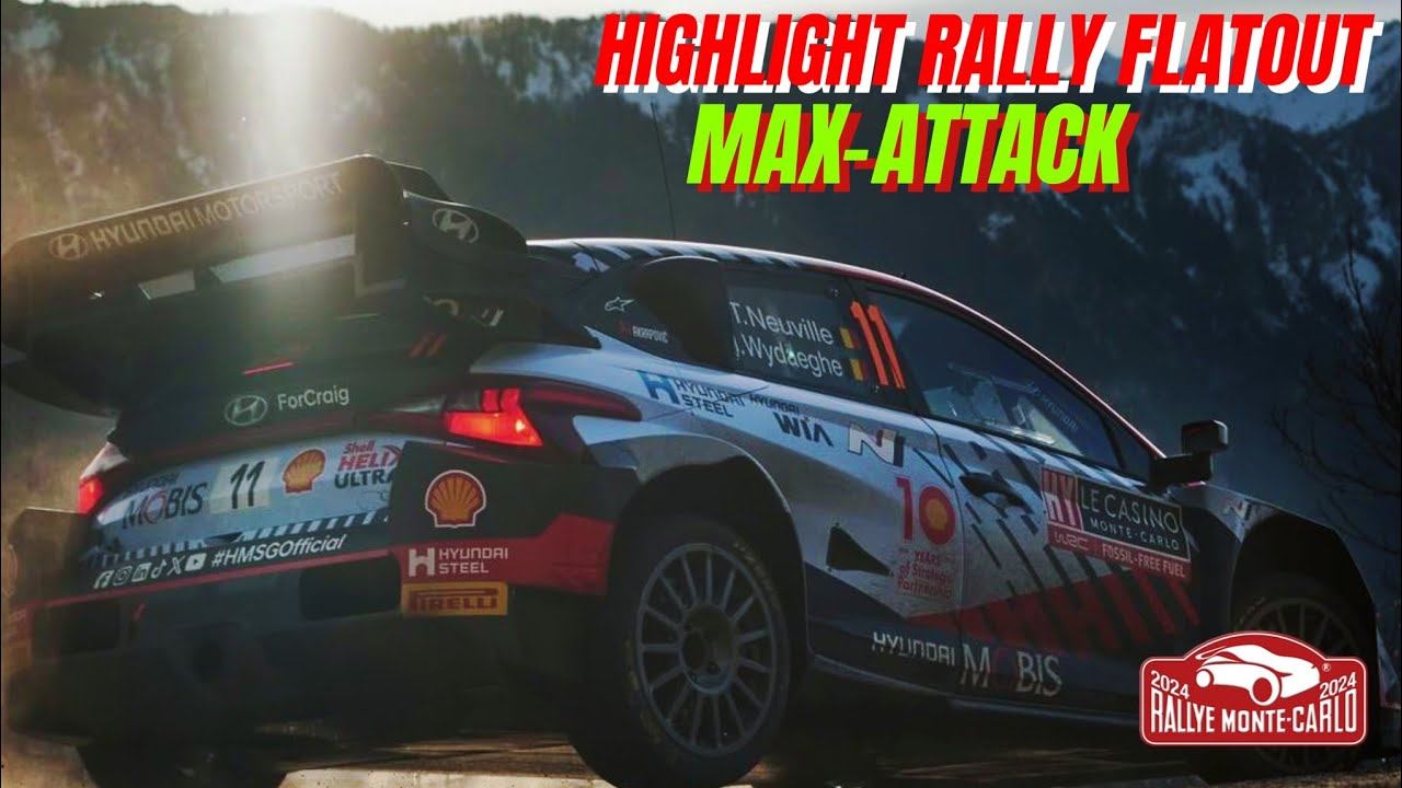 BEST OF WRC RALLYE MONTECARLO 2024 | MAX-ATTACK FLATOUT - PURE SOUND