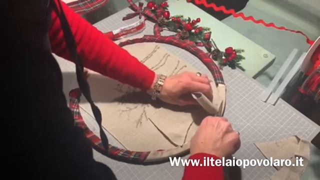 Tutorial su come confezionare una ghirlanda natalizia con un bel ricamo смотреть онлайн