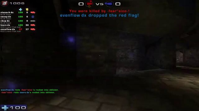 ut2004 dx vs fear - ctf final map1 - evenflow pov смотреть онлайн