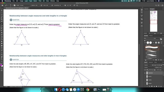 Geo G3 Side And Angle Relationships In Triangles