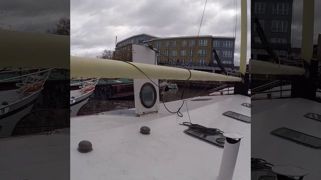 FOR SALE- 22.5M Dutch Tjalk with sailing rigging/ 6 cylinder DAF engine/ Full Liveaboard conversion смотреть онлайн
