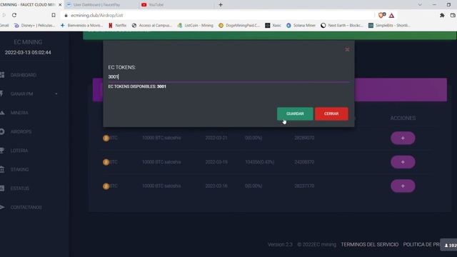 ECMINING, FAUCET CON PAGOS EN AUTOMÁTICO! SIN RETIRO MÍNIMO Y SIN NECESIDAD DE INVERSIÓN. смотреть онлайн