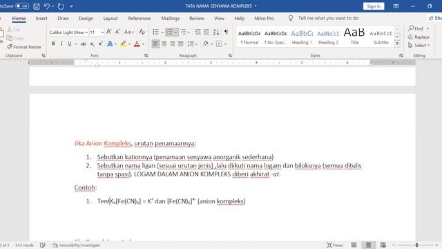 Tata Nama Senyawa Kompleks смотреть онлайн