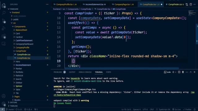 React Typescript 2023 - 26. Comparable Finder смотреть онлайн