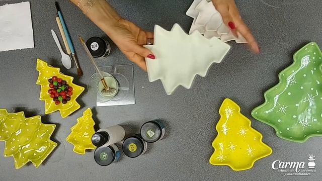 CUERDA SECA- ESMALTES PARA USAR COMO VIDRIADOS - Arbolitos de navidad смотреть онлайн