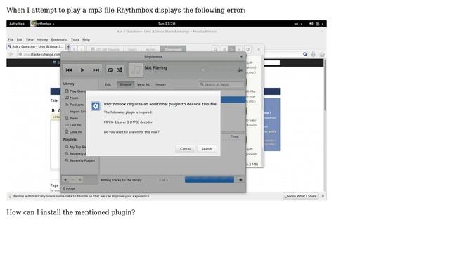 Install MP3 decoder plugin in Fedora смотреть онлайн