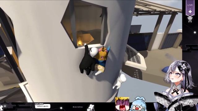 12 Menit Moment Terngakak Zeta Main Game Human Fall Flat [Hololive Clips]