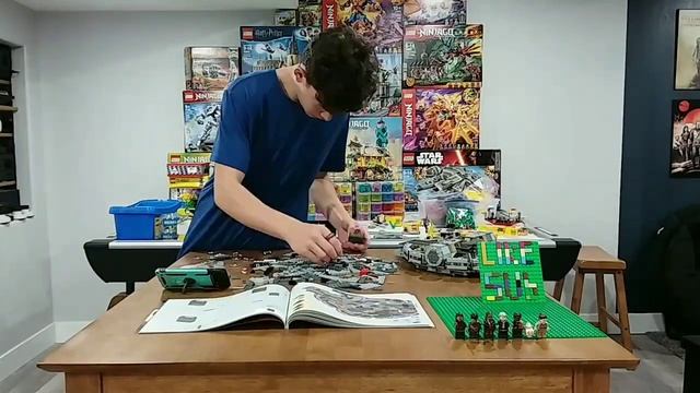 Building Lego star wars 75105 Millennium Falcon смотреть онлайн