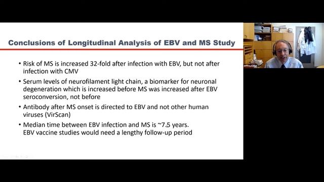 “The Role of Epstein-Barr Virus (EBV) in Multiple Sclerosis and Development of an EBV Vaccine” смотреть онлайн