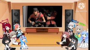 Random Students of BA react to «Scout» from «TF2» by Valve (part 1/10) | Gacha Club
