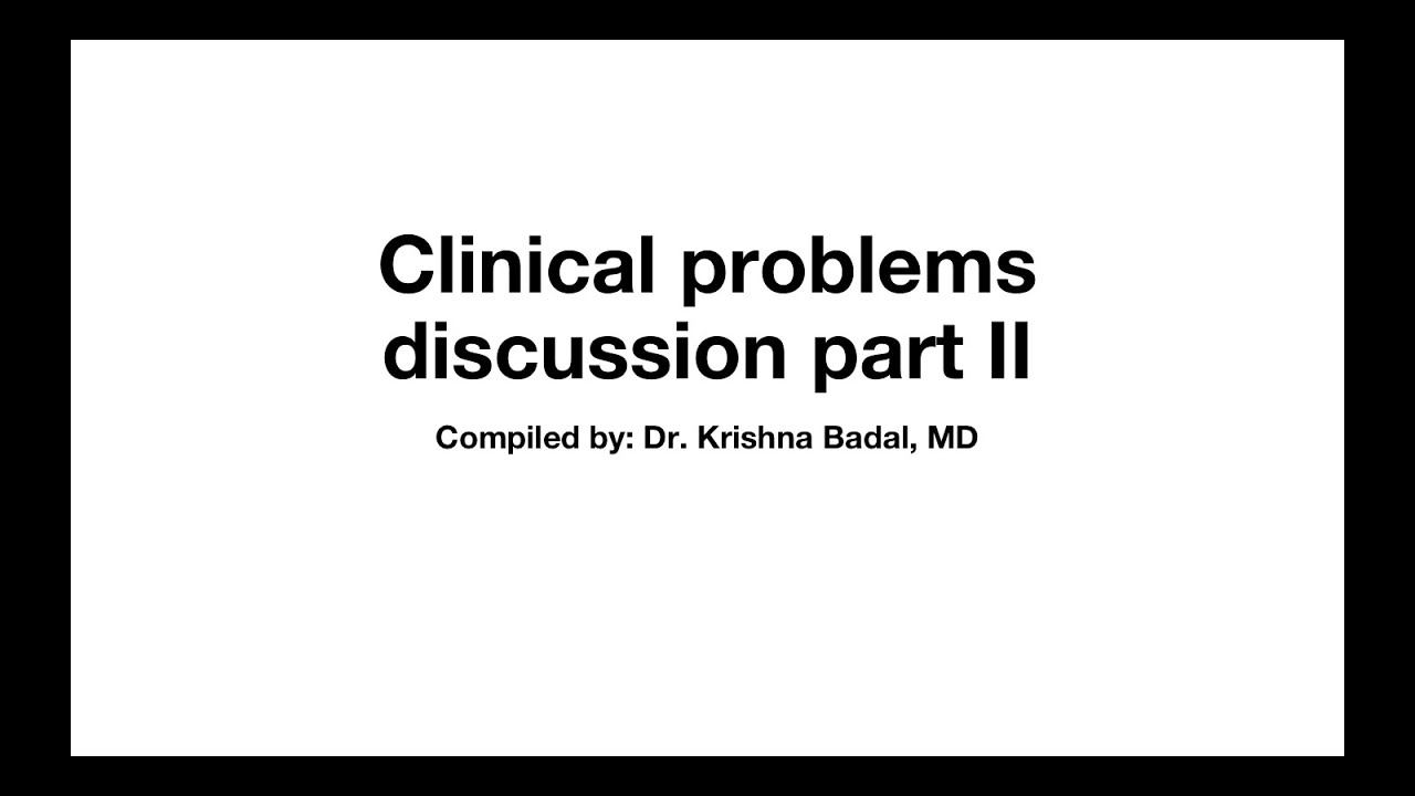 Clinical discussion II for review смотреть онлайн
