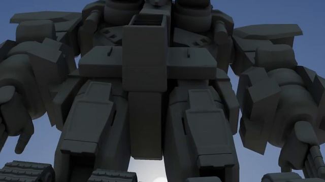 3ds max model 3D ROBOT MEGAZORD DAIZYUJIN animation test - WALK смотреть онлайн