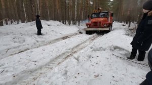 КАВЗ 39766 (4*4) и Урал 4320 испытание по мокрому снегу