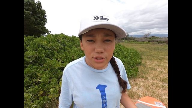 Kainani Drexler's first Maliko downwinder on a wing foil board with Bobo Gallagher. смотреть онлайн