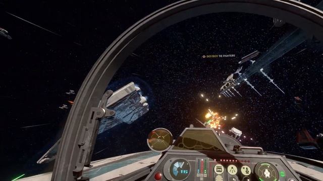 Protecting A Star Destroyer | Star Wars: Squadrons VR on Valve Index - Part 4 смотреть онлайн