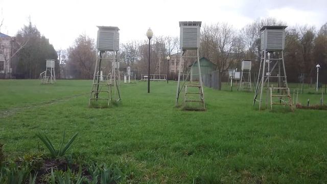 Гроза и град на метеостанции ТСХА, Москва, 23 апреля 2021. смотреть онлайн