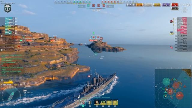 Cruiser Des Moines: MVP on map Haven - World of Warships смотреть онлайн