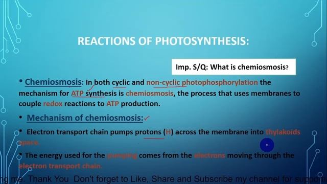 Ch#11 | Bioenergetics | Lec # 11 | Chemiosmosis (Mechanism Of Chemiosmosis) @riffatjahan