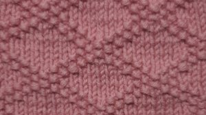 Ромбы из лицевых и изнаночных петель