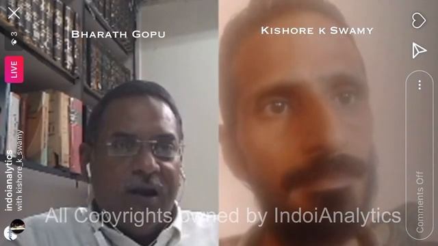 Sh. Kishore K Swamy Sr. Journalist speaks on the current India-China Stand-off hosted by Mr. B Gop смотреть онлайн