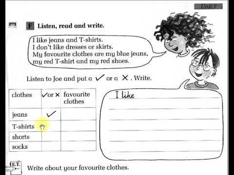English Together1.  Action Book  P. 29. F