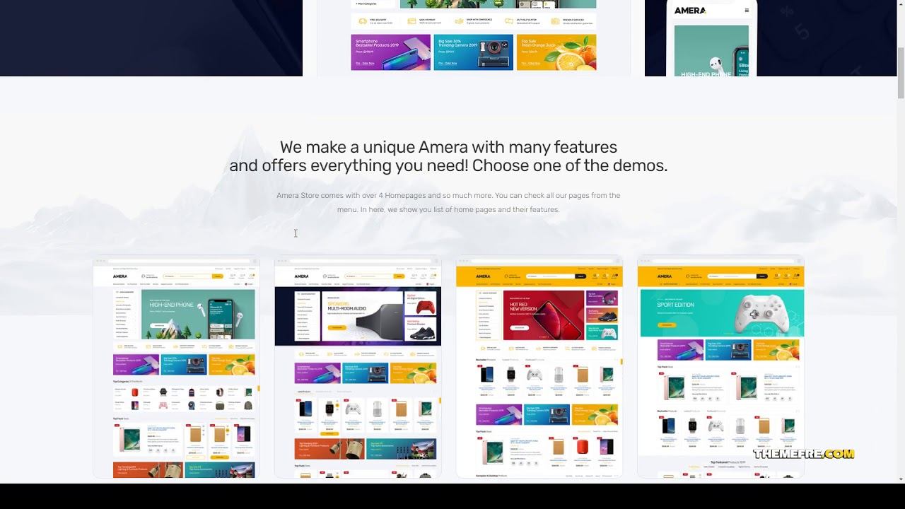Amera - Digital WooCommerce WordPress Theme parallax 12 Build Website смотреть онлайн